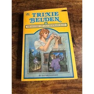Trixie Belden #20 The Mystery Off Old Telegraph Road Paperback 1985 Oval Kenny